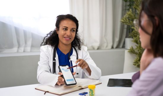 side-view-smiley-doctor-talking-patient_23-2149726943